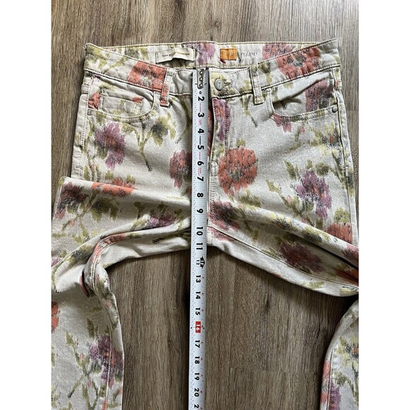 Pilcro Anthropologie Floral Ikat Stet Slim Jean Size 31. - Picture 7 of 8